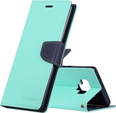 GOOSPERY Horizontale Flip Leren Case voor Galaxy Note 9, met houder & kaartsleuven & portemonnee (mintgroen)