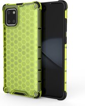 Voor Galaxy S10 Lite 2019 / A91 / M80s schokbestendige honingraat pc + TPU-hoes (groen)