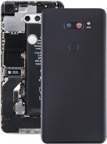 Batterij achterkant met cameralens en vingerafdruksensor voor LG V30 + / VS996 / LS998U / H933 / LS998U / H930 (zwart)