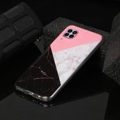 Voor Huawei P40 lite Marble Pattern Soft TPU beschermhoes (driekleur)