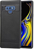 Litchi Texture TPU schokbestendig hoesje voor Galaxy Note9 (zwart)