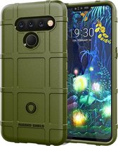Volledige dekking schokbestendige TPU Case voor LG V50 ThinQ (Army Green)