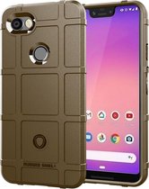 Volledige dekking schokbestendige TPU-hoes voor Google Pixel 3 Lite XL (bruin)