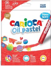 Carioca oliepastels, doos van 24 stuks in geassorteerde kleuren