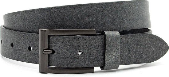 Ceinture enfant en cuir gris