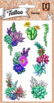 Imagicom Plaktattoos Flowers Junior 10 X 19 Cm Papier 7-delig