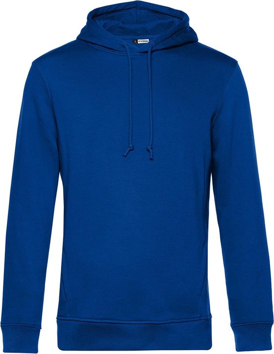 B&C Heren Biologische Hoodie in Koningsblauw