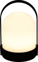 Bol.com Grundig Tafellamp - LED - Draagbaar - op Batterijen - Warm Wit Licht - Zwart/ Wit aanbieding