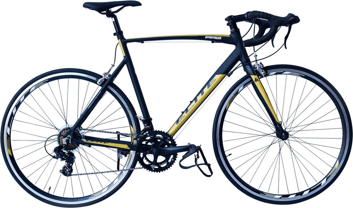PAU RACEFIETS 28INCH H56 > 14 SPEED BLACK YELLOW