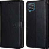Samsung Galaxy M12 Hoesje - Mobigear - Wallet Serie - Kunstlederen Bookcase - Zwart - Hoesje Geschikt Voor Samsung Galaxy M12
