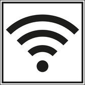WiFi pictogram bord - kunststof 150 x 150 mm