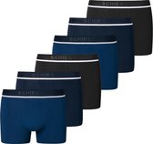 Schiesser 6-pack boxershorts - donkerblauw/zwart