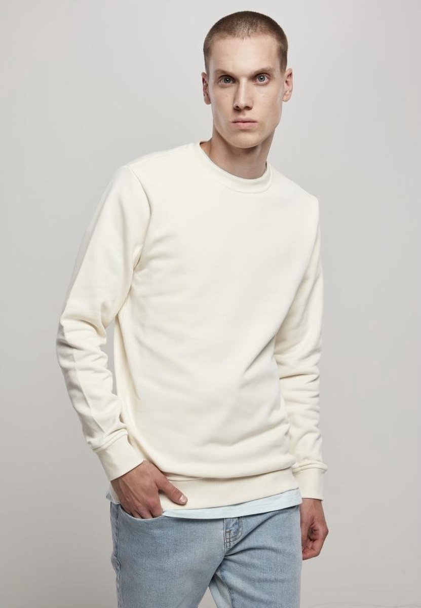 Urban Classics Organic Basic Crew Sweater/trui 2XL Creme