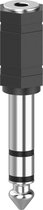 Hama 00205194 Jackplug Audio Adapter [1x Jackplug female 3,5 mm - 1x Jackplug male 6,3 mm] Zwart