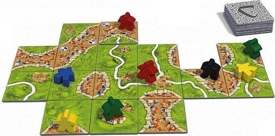 Thumbnail van een extra afbeelding van het spel Carcassonne - Basisspel - Nieuwe Editie