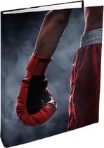 Verhaak Ringband Boxer 23-rings A4 Karton/staal Rood/zwart