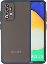 Wicked Narwal | Kleurcombinatie Hard Case voor Samsung Samsung Galaxy A52 5G Blauw