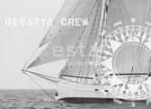 ESTAhome fotobehang zeilboot zwart en wit - 156430 - 372 x 270 cm