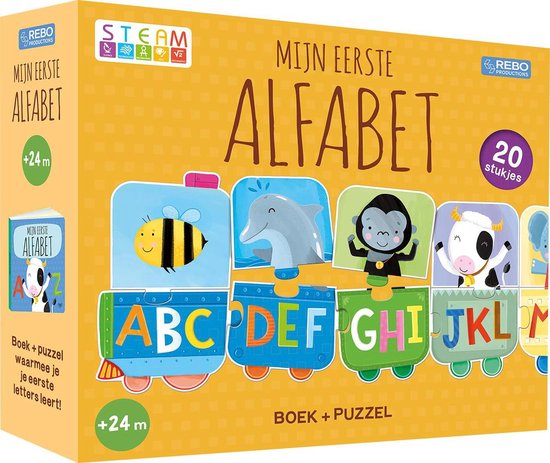 Puzzeltrein 20 stukjes en boek - Puzzeltrein 20 stukjes en b ... - cover