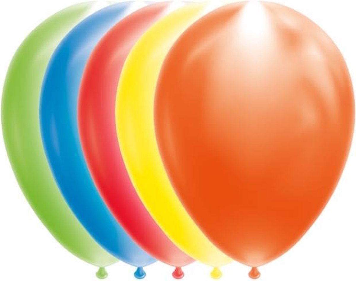 Ballons d'hélium en latex colorés Fissaly® 120 pièces avec