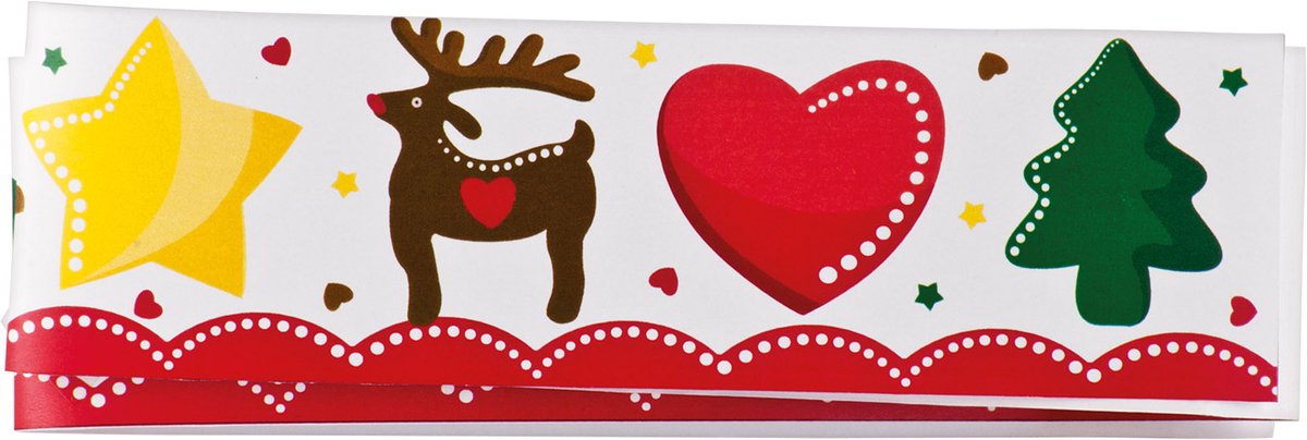 BBS - Rand taartdecoratie kerstmis