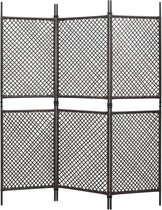 Medina Kamerscherm met 3 panelen 180x200 cm poly rattan bruin
