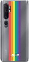 6F hoesje - geschikt voor Xiaomi Mi Note 10 -  Transparant TPU Case - #LGBT - Vertical #ffffff