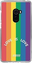6F hoesje - geschikt voor Xiaomi Mi Mix 2 -  Transparant TPU Case - #LGBT - Love Is Love #ffffff