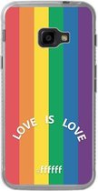 Samsung Galaxy Xcover 4 Hoesje Transparant TPU Case - #LGBT - Love Is Love #ffffff