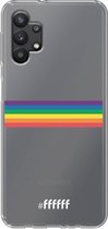 6F hoesje - geschikt voor Samsung Galaxy A32 5G -  Transparant TPU Case - #LGBT - Horizontal #ffffff