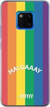 6F hoesje - geschikt voor Huawei Mate 20 Pro -  Transparant TPU Case - #LGBT - Ha! Gaaay #ffffff