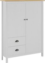 Medina Kledingkast met 2 deuren Hill Range 99x45x137 cm grenenhout wit