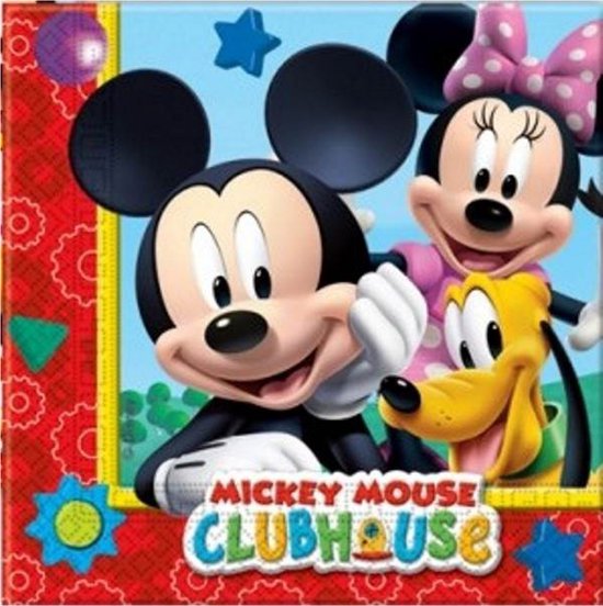 Procos Folat Minnie Mouse Party Napkins - Pack Of 20 Pink FSC Paper Napkins, 33x33 Cm