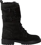 Omoda 690 Veterboots - Laarzen Met Veters - Meisjes - Zwart - Maat 35