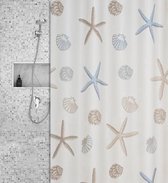 ShowerTime Douchegordijn Ocean  80x180cm Ringen inbegrepen