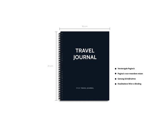 Planbooks - Travel Journal - Reisdagboek - Travel Journal Notebook - Travel Diary - Vakantieboek