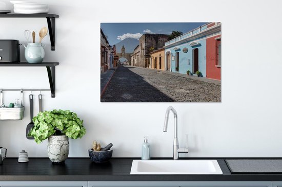 Les rues colorées de Guatemala City en Amérique Toile 90x60 cm - Tirage photo sur toile (Décoration murale salon / chambre)