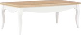 Medina Salontafel 110x60x40 cm massief grenenhout wit en bruin