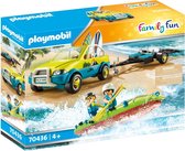 PLAYMOBIL Family Fun Strandwagen met kano's - 70436