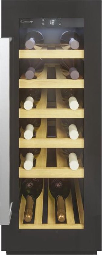 Candy DiVino CCVB 30/1 Vrijstaand Zwart 20 fles(sen) - Candy - €429,00