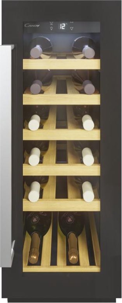 Candy DiVino CCVB 30/1 Vrijstaand Zwart 20 fles(sen) - Candy - €349,00