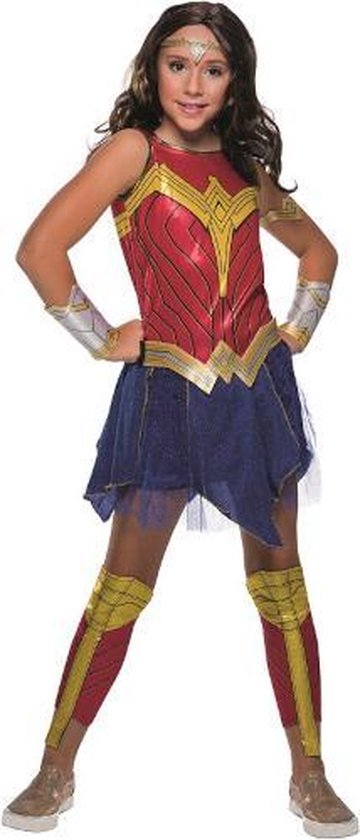 Rubie's Verkleedpak Wonder Woman Meisjes Rood 5-delig Mt 116