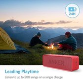 Haut-parleur Bluetooth Anker SoundCore 2, son exceptionnel, basses massives avec pilotes Dual Bass, batterie 24 heures, protection améliorée contre l'eau IPX7, haut-parleur sans fil pour iPhone, Samsung (rouge)