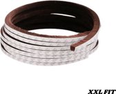 XXL FIT Tochtstrip zelfklevend - Deurborstel -  Tochtstrips voor Deuren - Isolatie  - Deurborstel - Tochstopper Brievenbus - Dorpelstrip - Tochtband - Bruin 1 Meter 9x9 mm