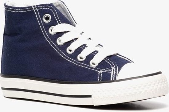 Canvas hoge kinder gympen - Blauw - Maat 30 | bol.com