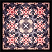 JUNIQE - Poster met kunststof lijst Zanzibar Red -20x20 /Ivoor & Rood