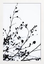 JUNIQE - Poster met houten lijst Winter Silhouettes 1 -13x18 /Wit &