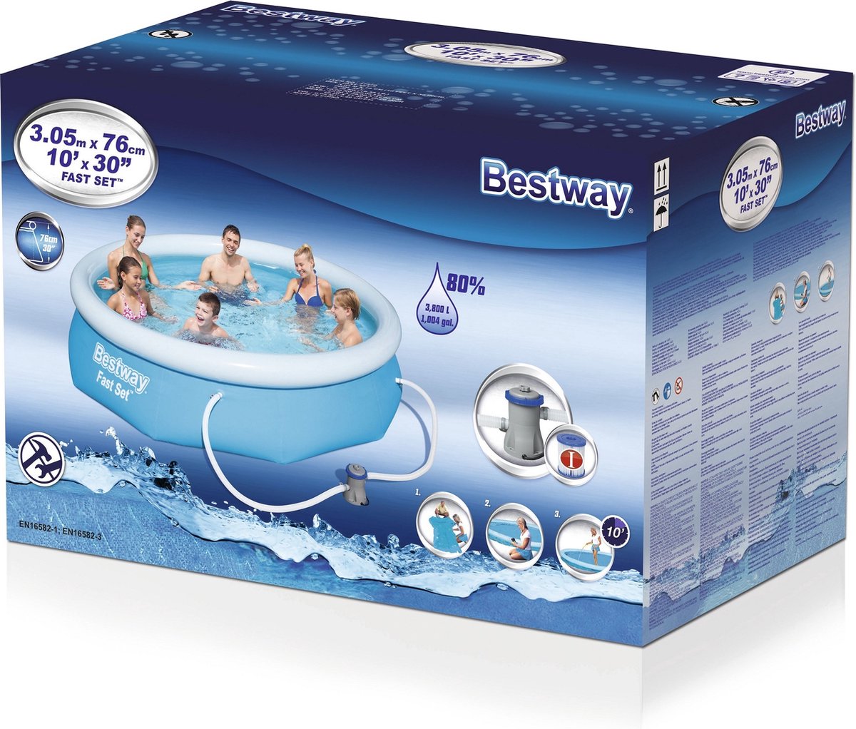 Bestway Fast Set piscine - Ø 305 x 76 cm
