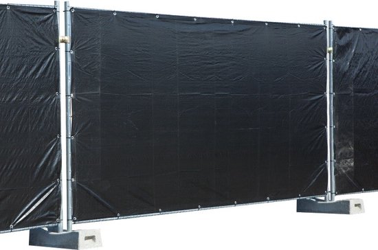 Bâche Noire pour Protection Chantier, 1,76m x 3,41m 