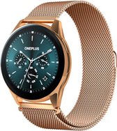 Shop4 - Bandje voor OnePlus Watch - Metaal Rosé Goud